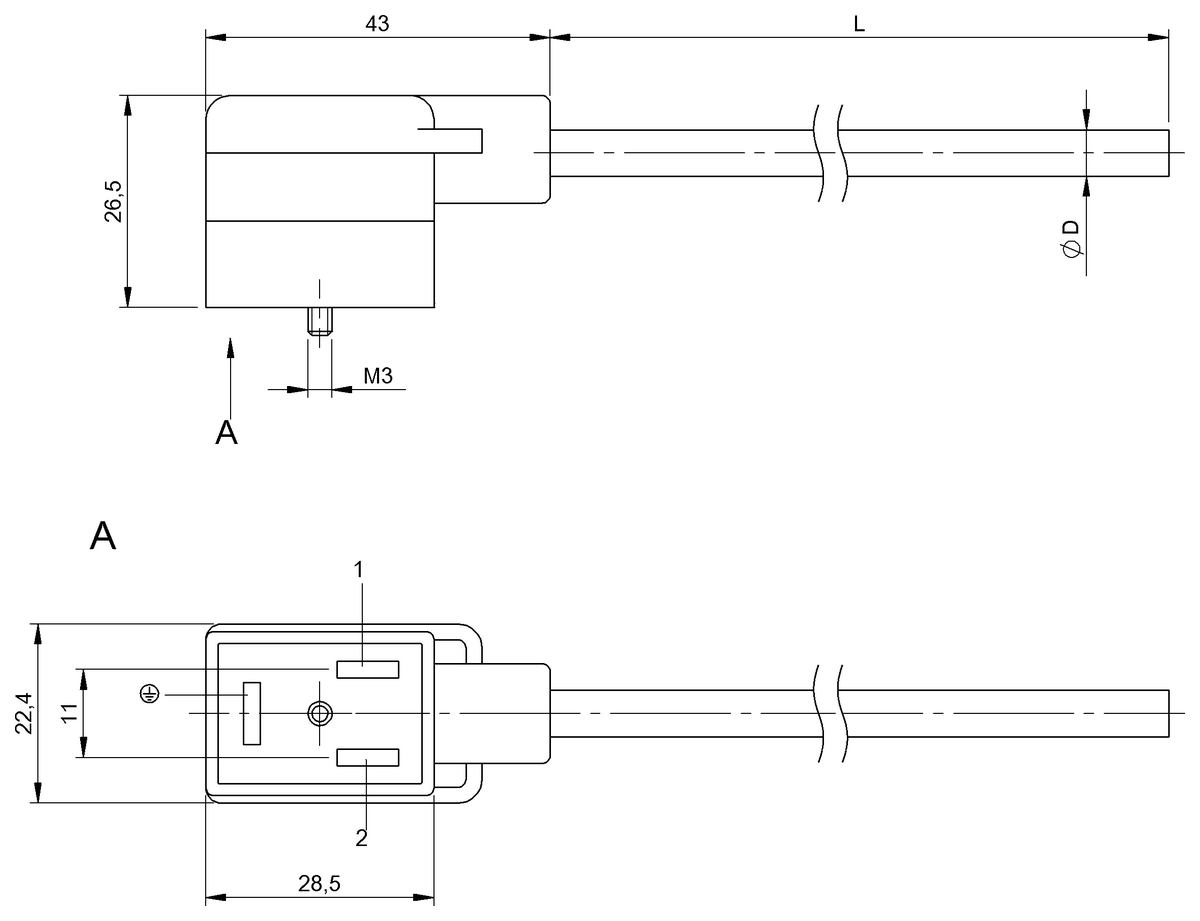 Single-ended cordsets