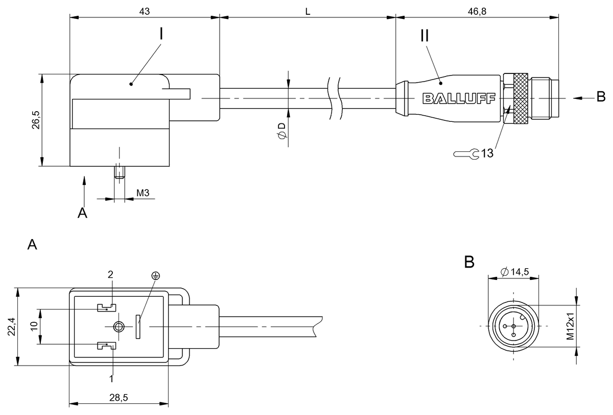 Double-ended cordsets