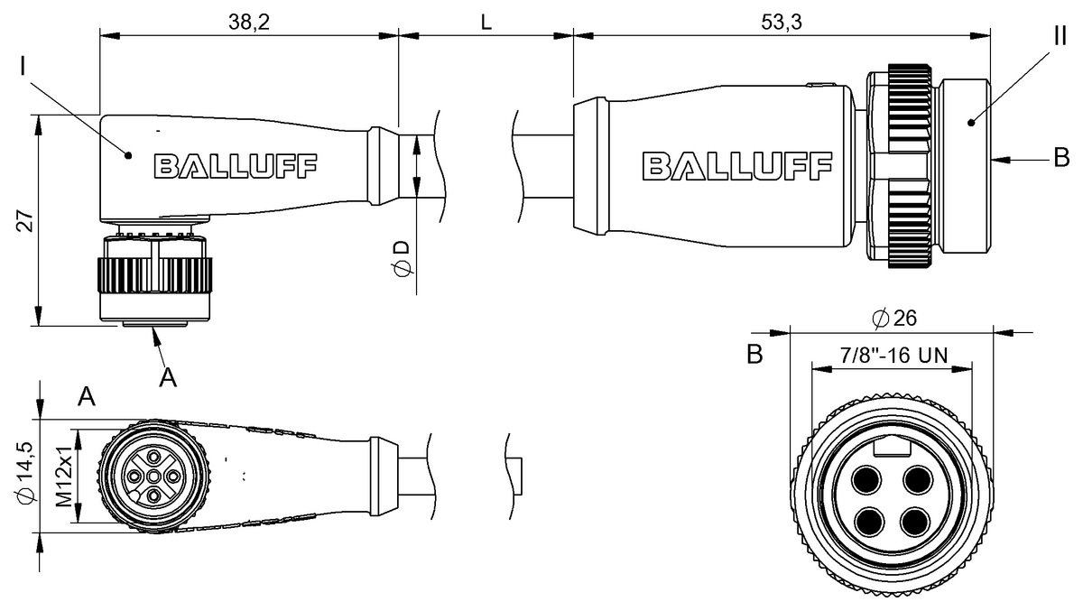 Double-ended cordsets