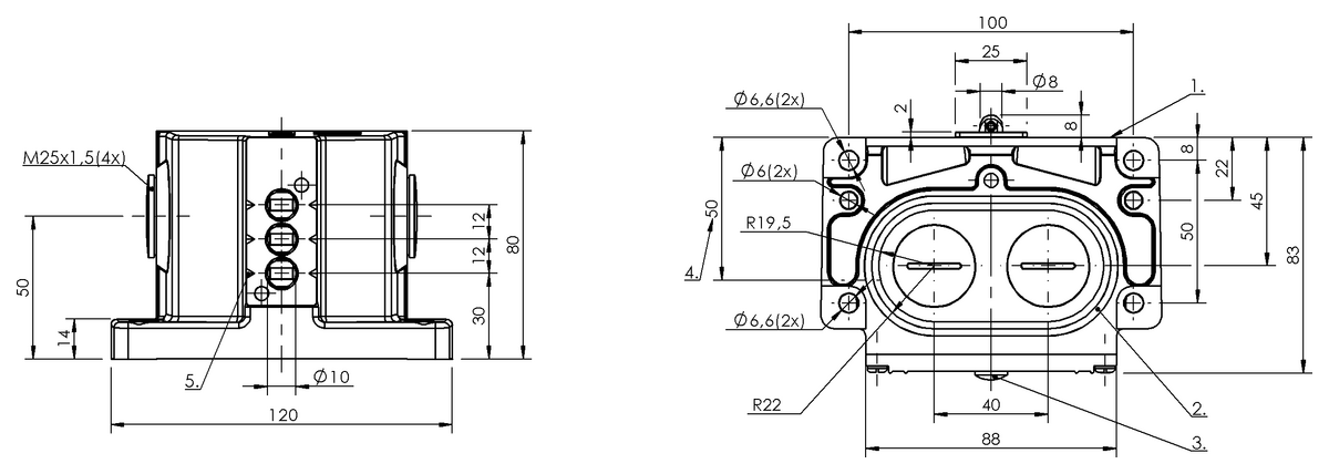 Mechanical multiple position limit switches with safety switch positions