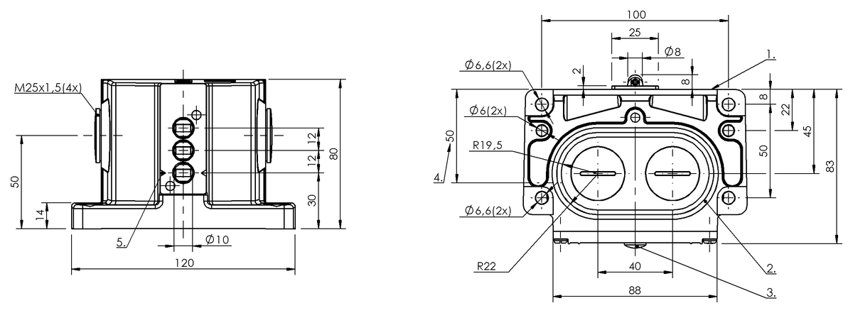 Mechanical multiple position limit switches with safety switch positions