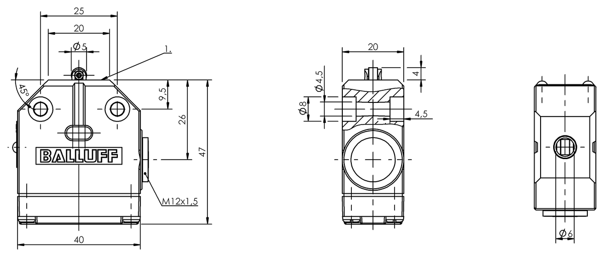 Mechanical single position limit switches