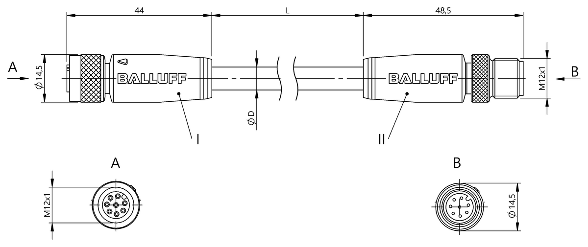 Double-ended cordsets
