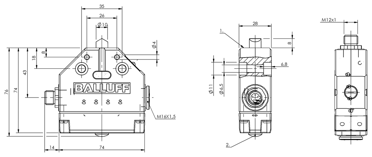 Mekanik tek konumlu limit sviçleri