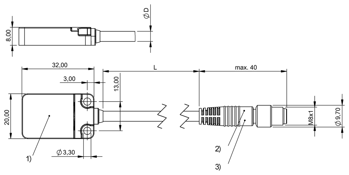 Induktive Faktor 1-Sensoren