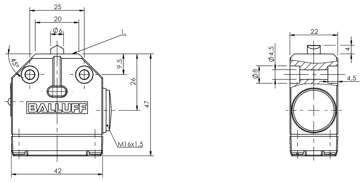 Mechanical single position limit switches