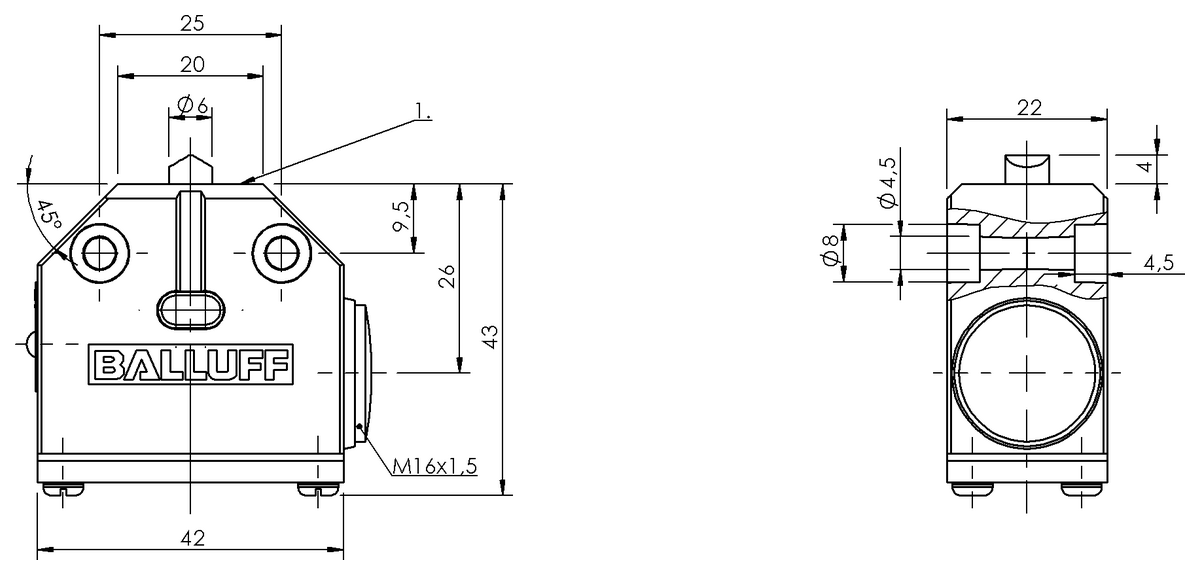 Mechanical single position limit switches