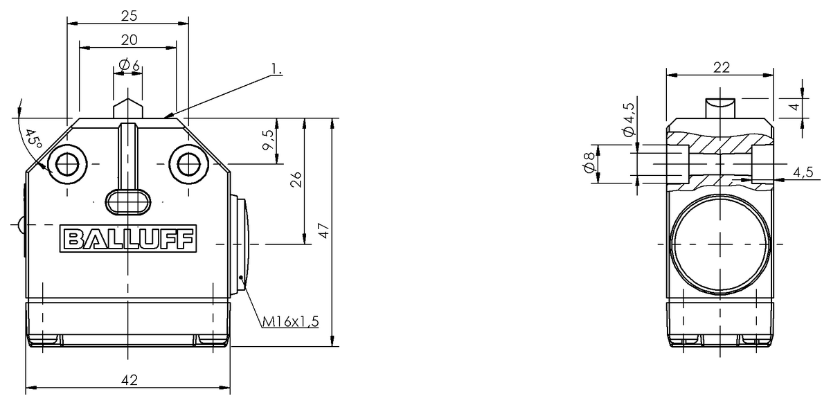 Mechanical single position limit switches