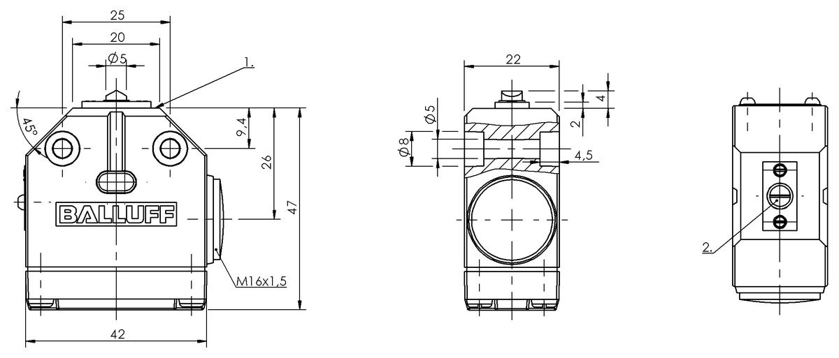 Mechanical single position limit switches