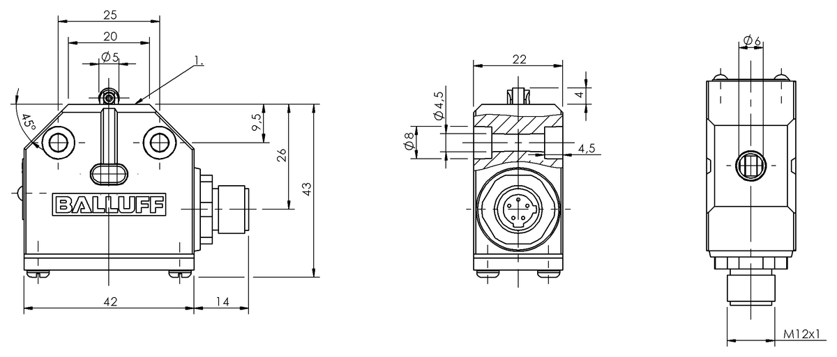 Interruttori di posizione singoli meccanici
