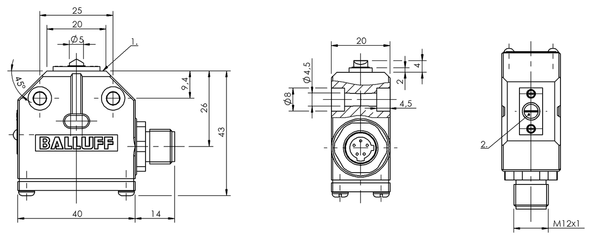 Mechanical single position limit switches
