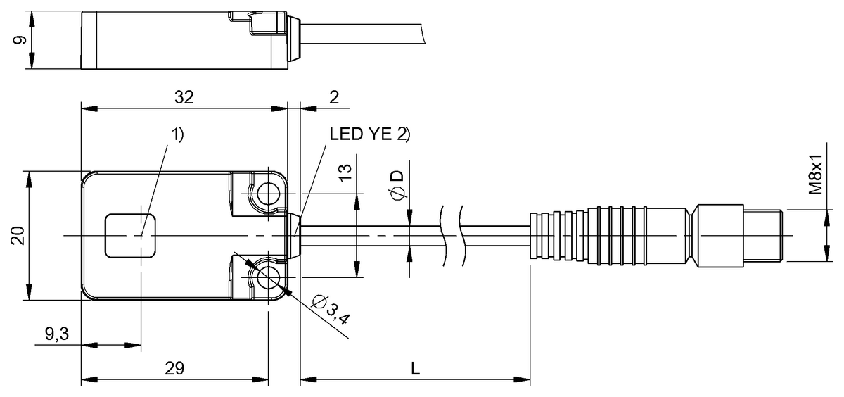 Through-beam sensors