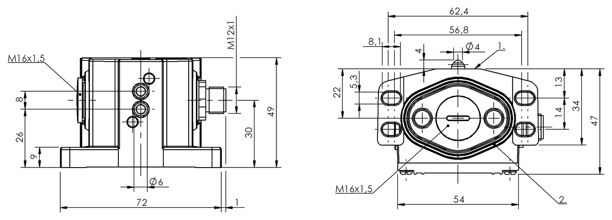 기계식 다중 포지션 리미트 스위치