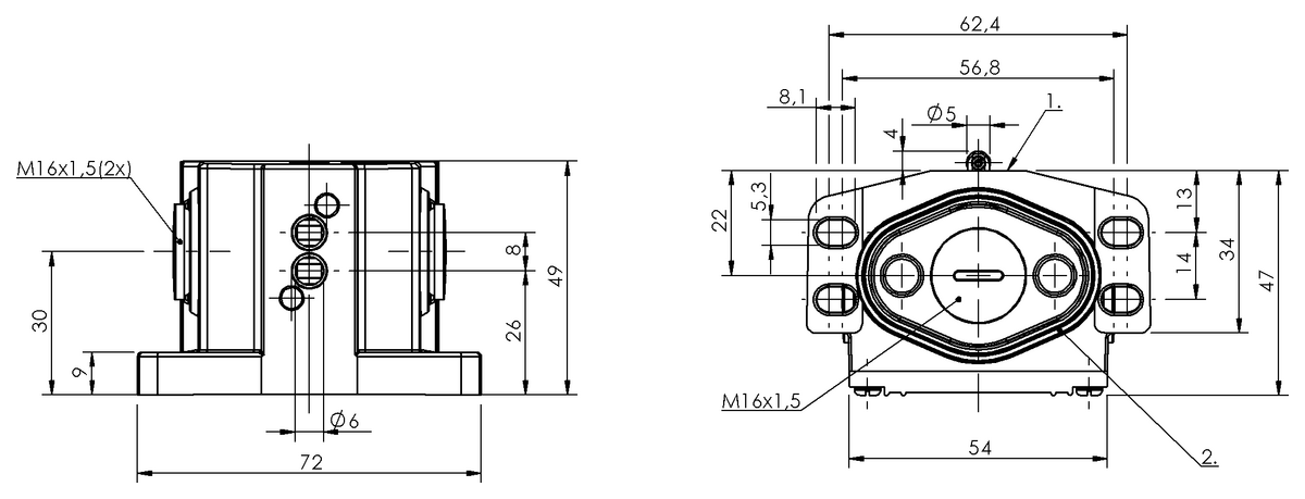 기계식 다중 포지션 리미트 스위치