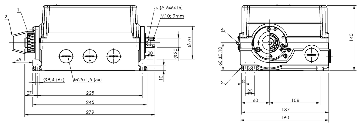 Standard rotary cam switches