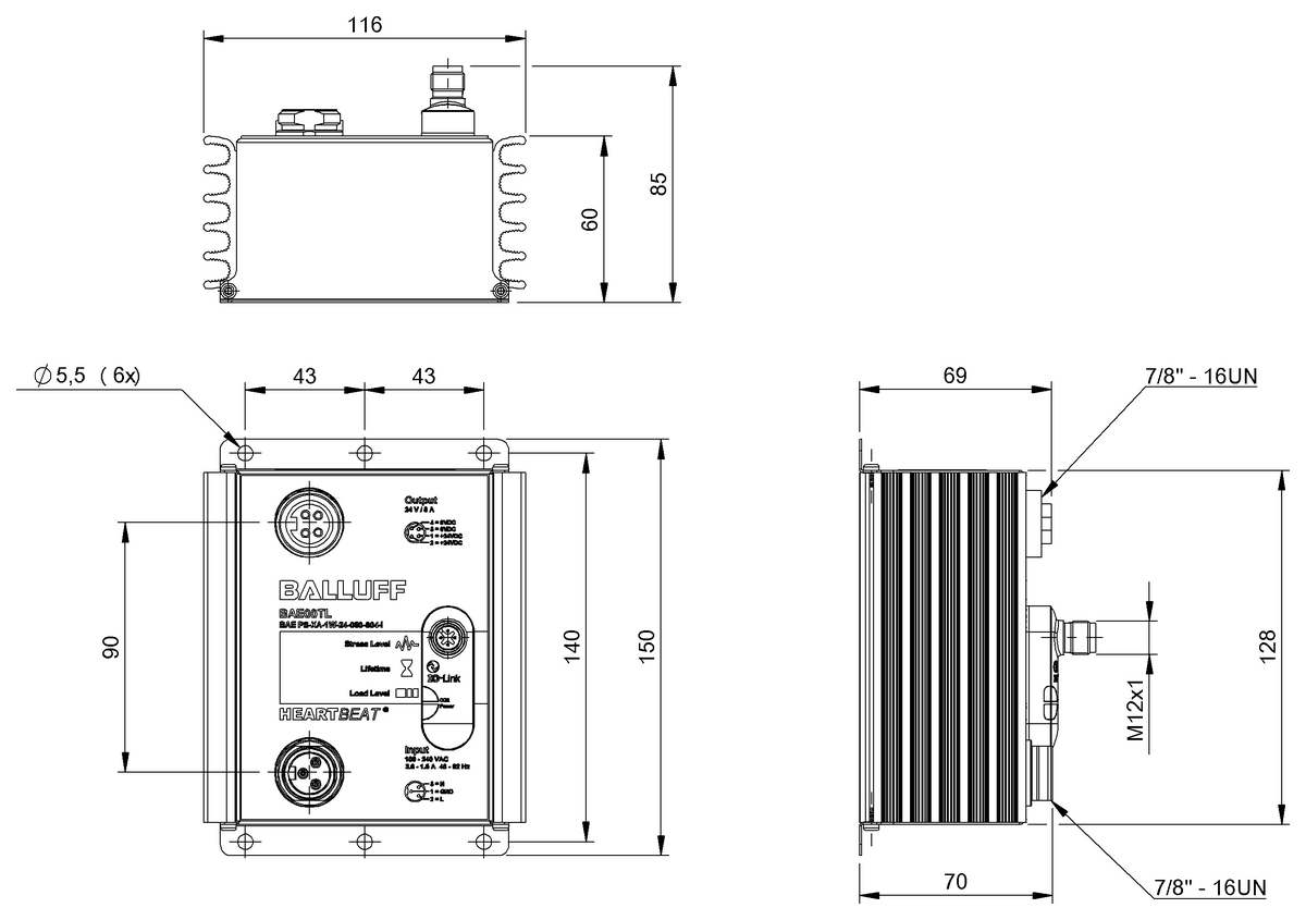 Heartbeat® power supply units with IO-Link interface