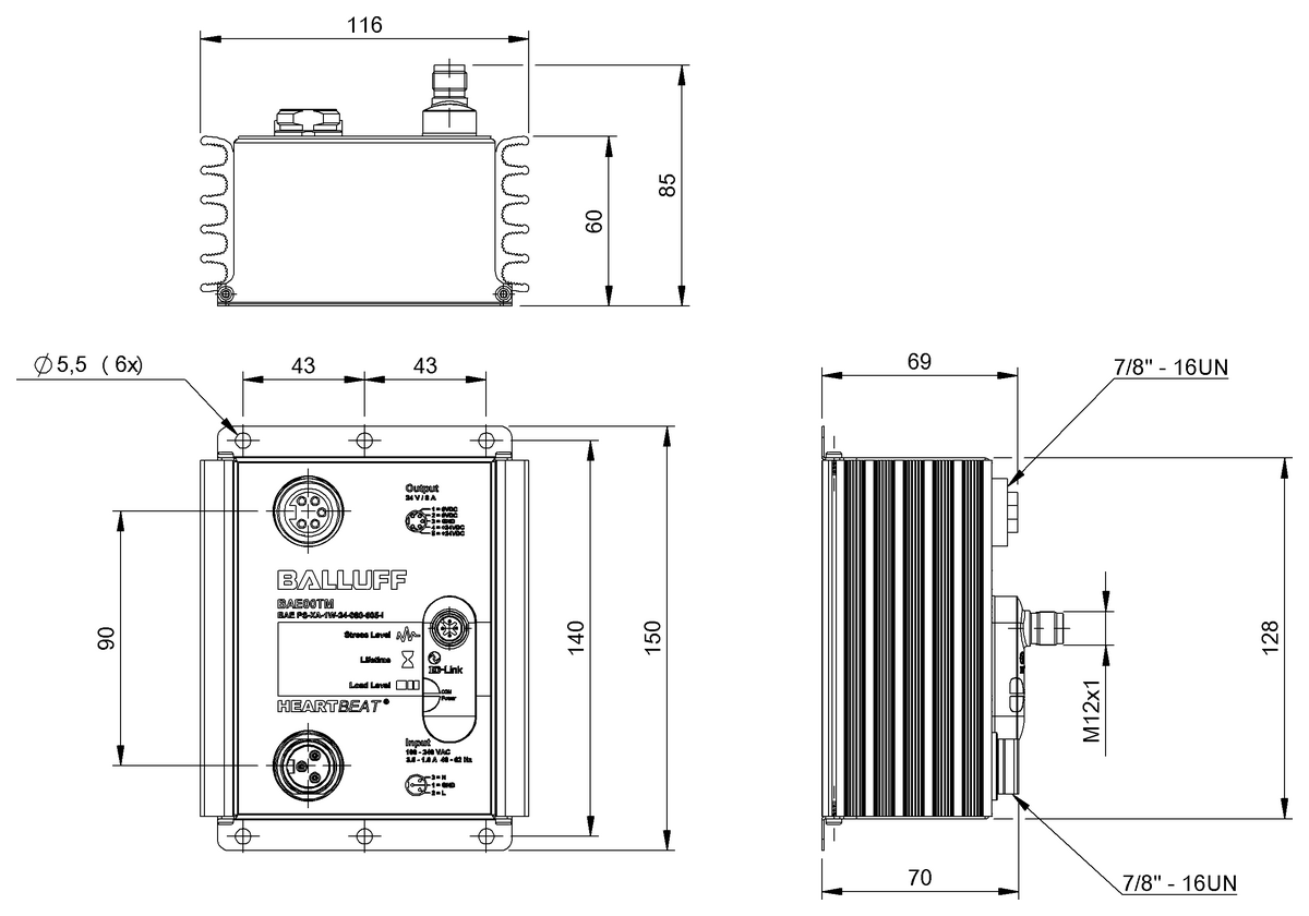 Heartbeat® power supply units with IO-Link interface