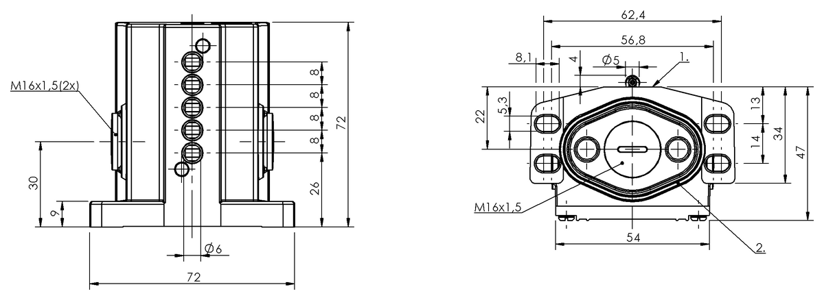 Mechanical multiple position limit switches