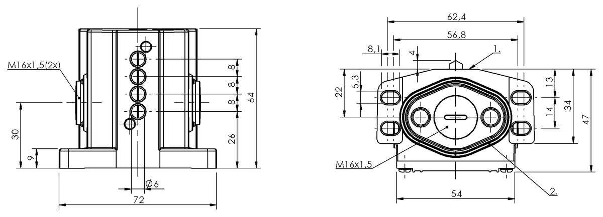 Mechanische Reihenpositionsschalter