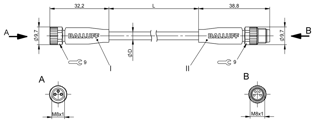 Çift uçlu kablo setleri