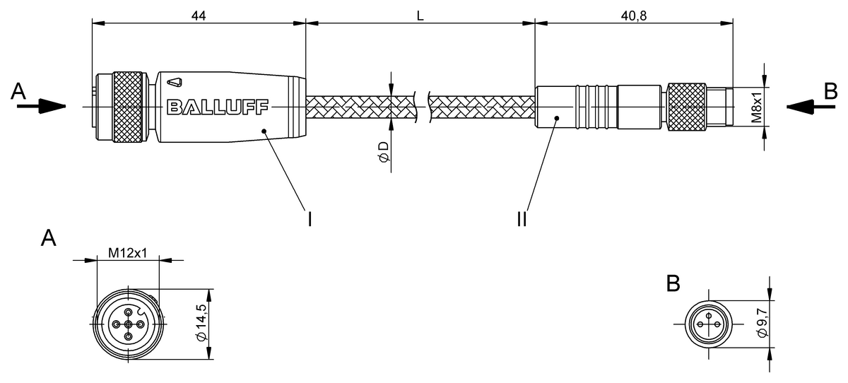 Double-ended cordsets