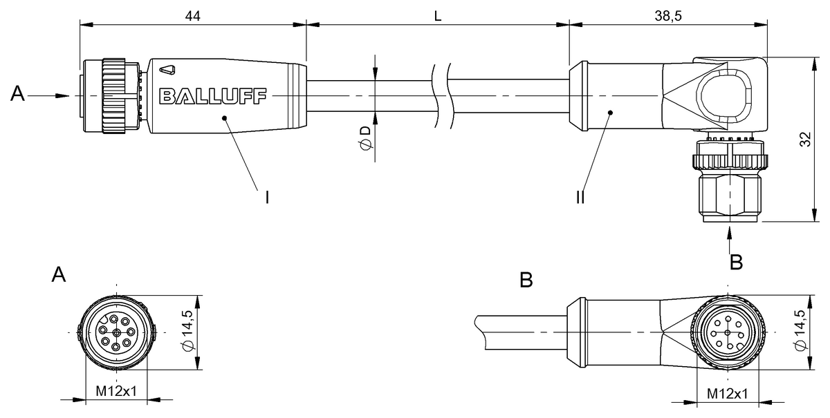 Double-ended cordsets