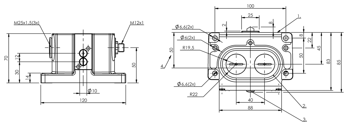 Mechanical multiple position limit switches