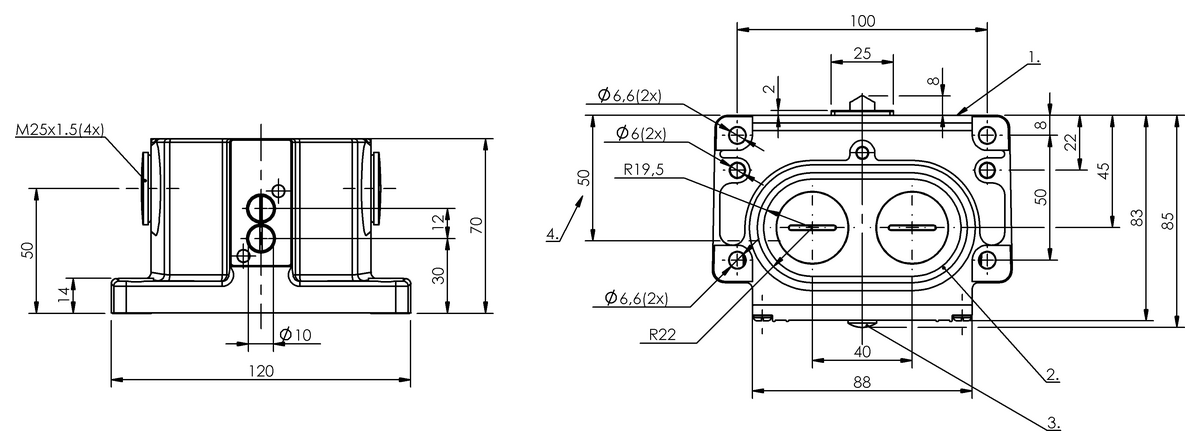 Mechanical multiple position limit switches