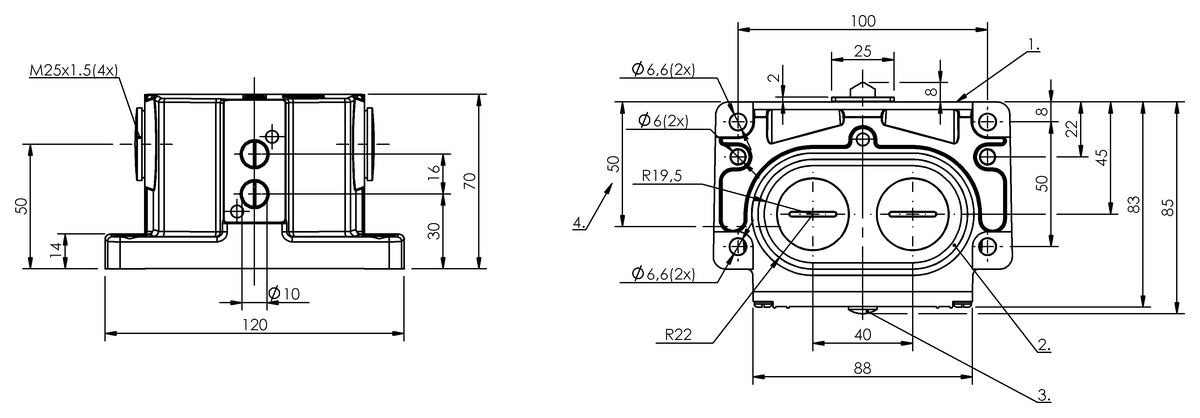 Mechanical multiple position limit switches