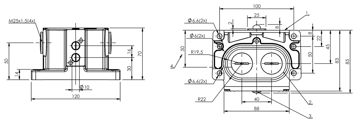 Mechanical multiple position limit switches