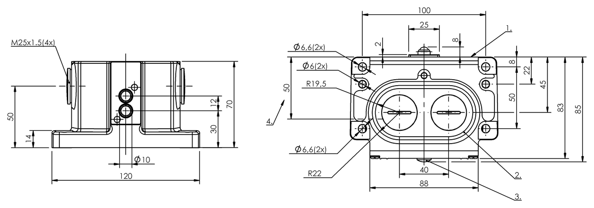Interruttori di posizione multipli meccanici