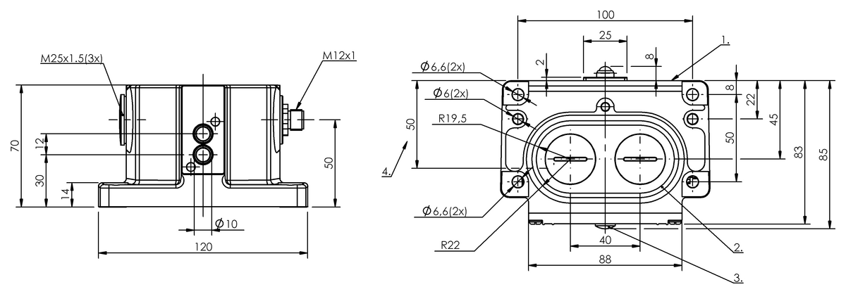 Mechanical multiple position limit switches