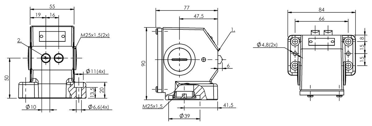 Mechanische Reihenpositionsschalter