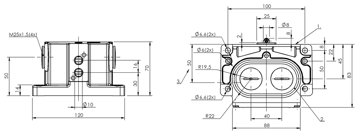 Mechanical multiple position limit switches
