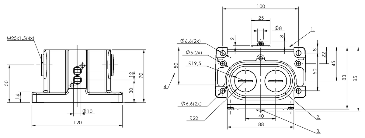 Mechanical multiple position limit switches