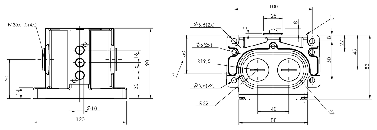 Mechanical multiple position limit switches