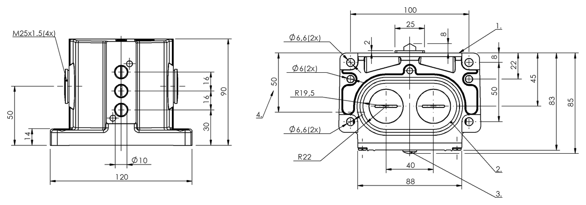 Mechanical multiple position limit switches