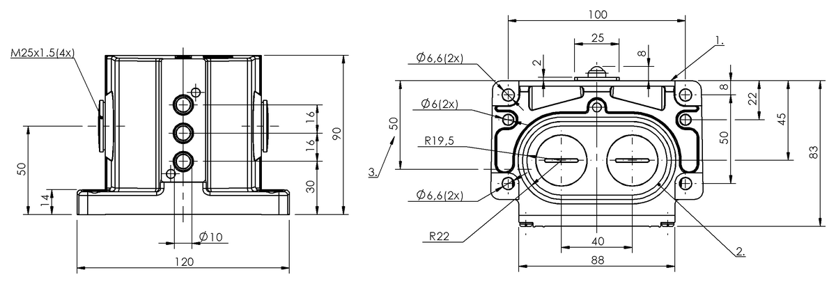 Interruttori di posizione multipli meccanici