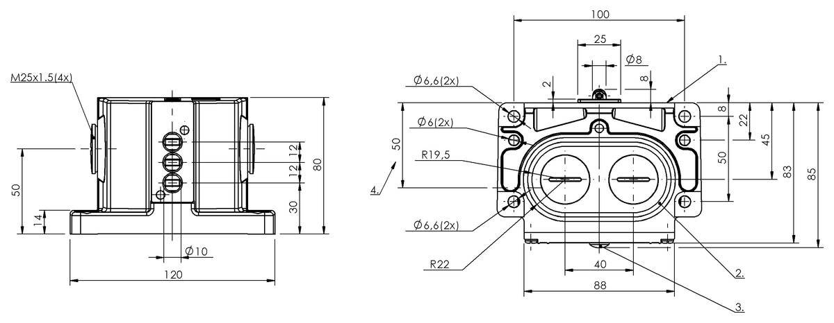 Mechanical multiple position limit switches