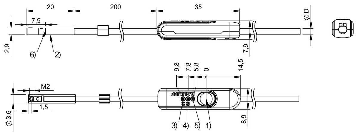 Magnetic field sensors for C-slot