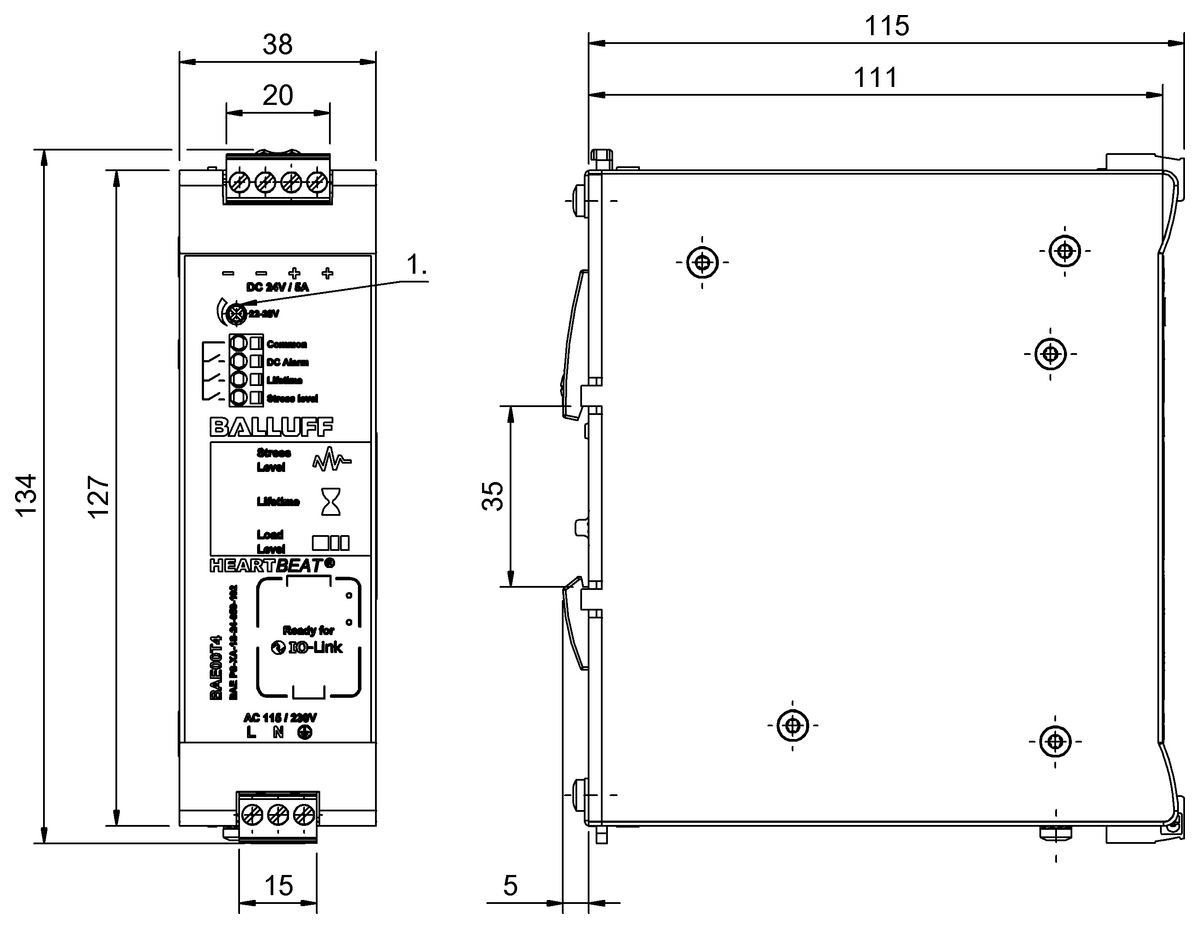 Heartbeat® power supply units with IO-Link interface