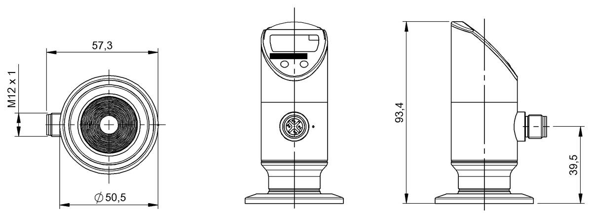 Front flush pressure sensors