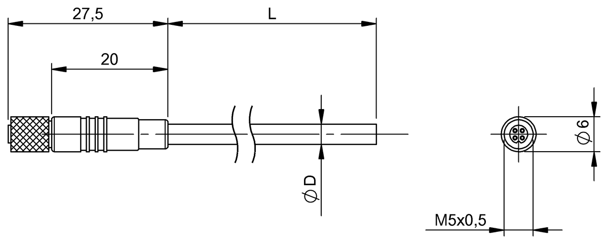 Single-ended cordsets