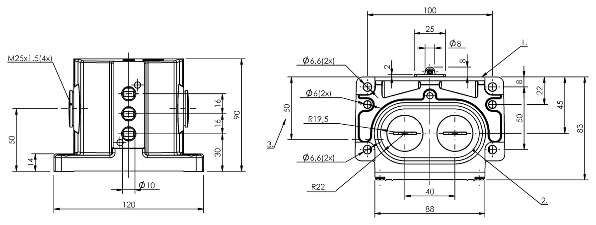 Mechanical multiple position limit switches