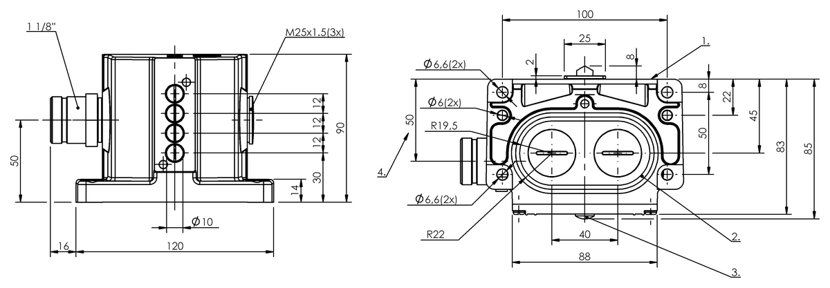 Mechanische Reihenpositionsschalter