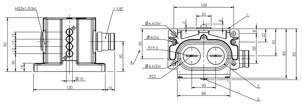 Mechanische Reihenpositionsschalter