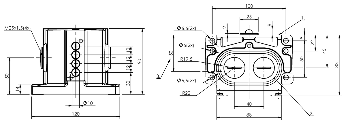 Mechanical multiple position limit switches