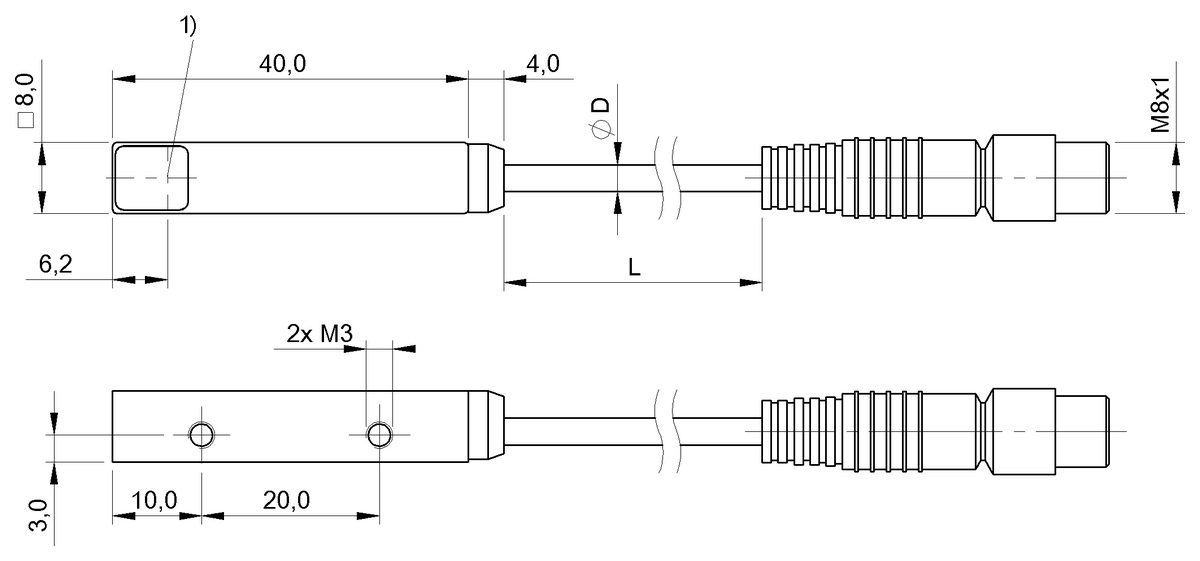 Through-beam sensors