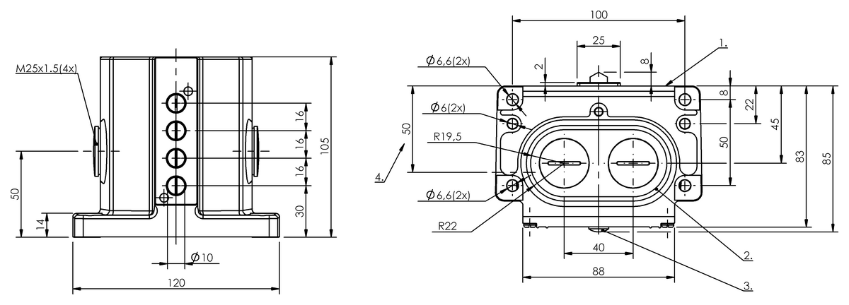 Mechanische Reihenpositionsschalter