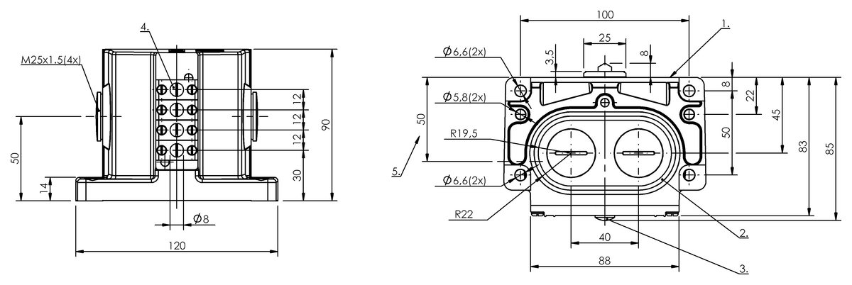 Mechanische Reihenpositionsschalter